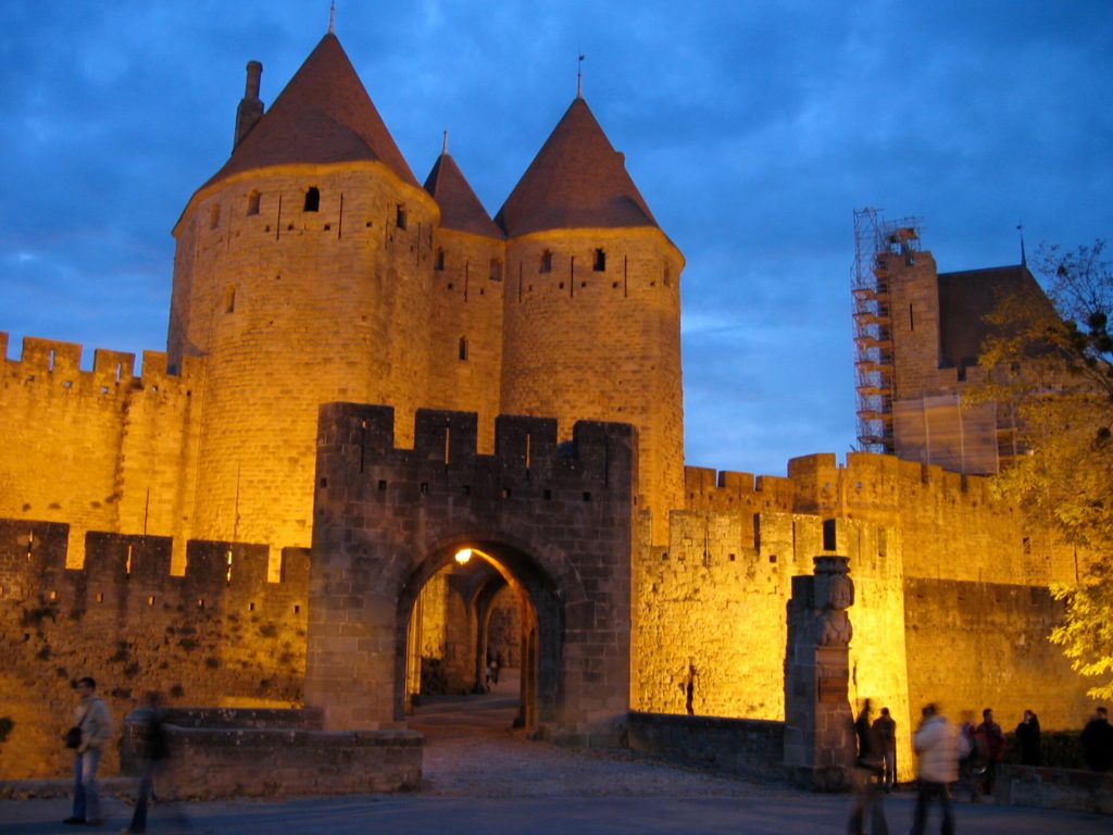 Carcassonne at night Taste of France The Franco-Files